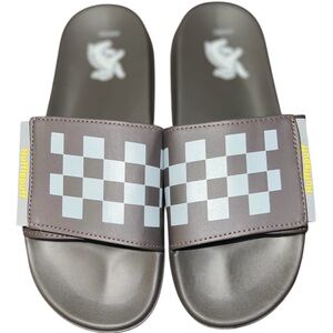 Harry Potter Slippers Slides Blue (Hufflepuff) Size 41-42 NEW Men’s Women Unisex